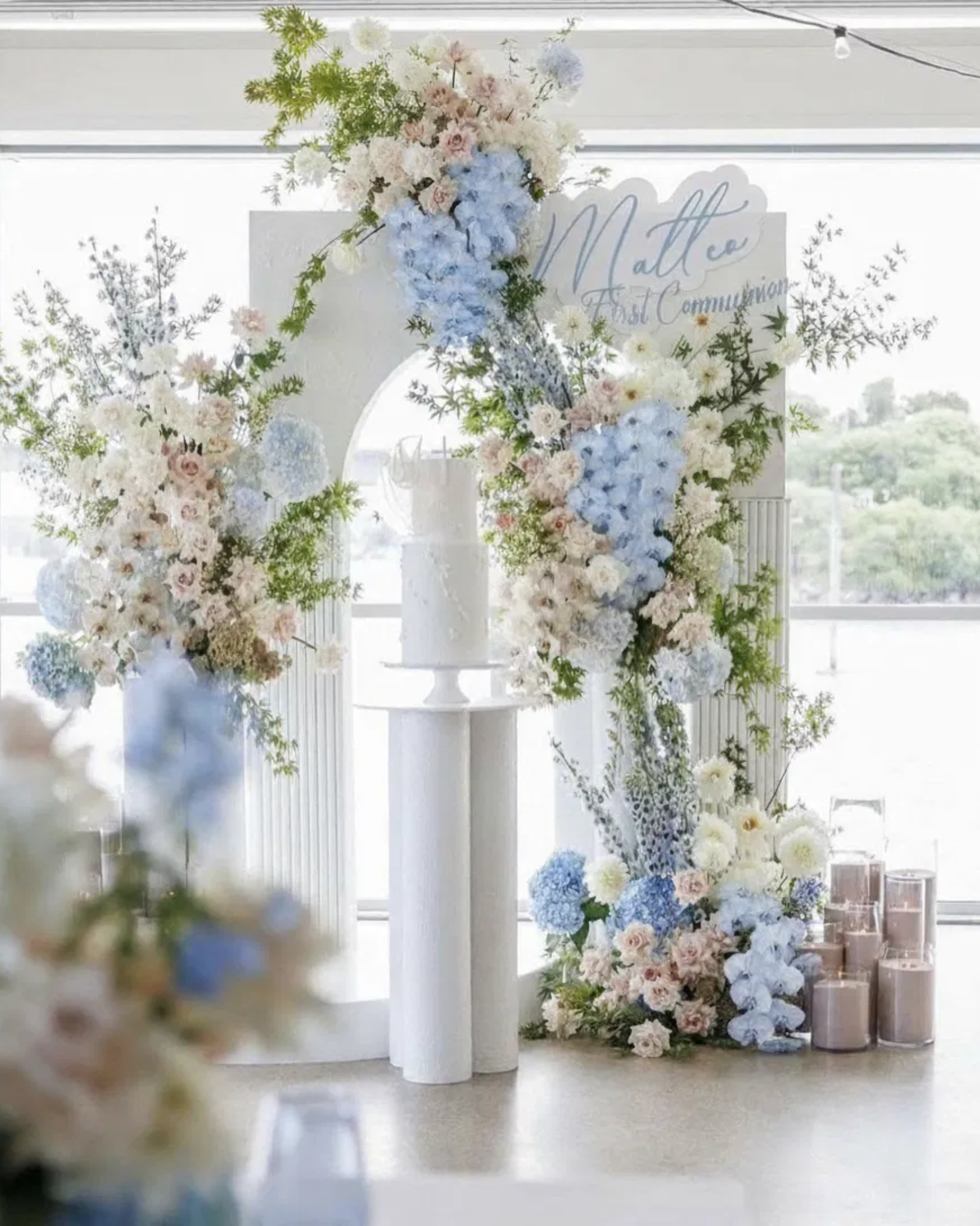Family celebration floral design by Rivera Events