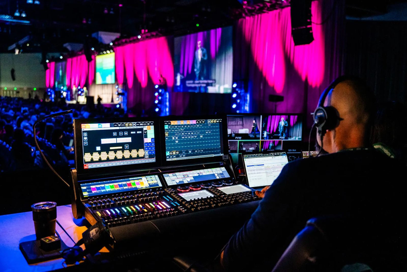 Rivera Event Productions AV and stage lighting — Miami event production