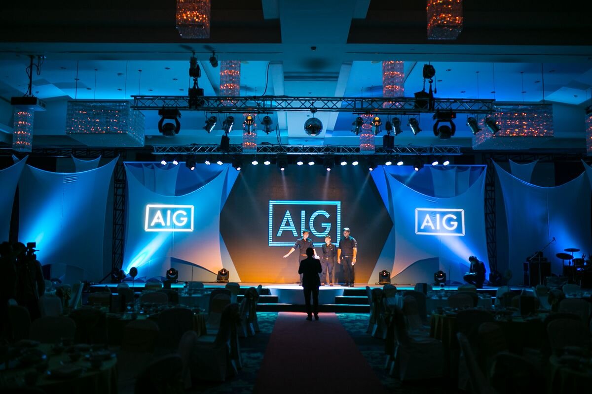 Rivera Event Productions AV and stage lighting — Miami corporate event